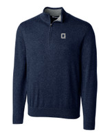 Georgetown Hoyas College Vault Cutter & Buck Lakemont Tri-Blend Mens Big and Tall Quarter Zip Pullover Sweater LYN_MANN_HG 1