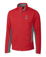 Washington State Cougars College Vault Cutter & Buck Navigate Softshell Mens Full Zip Jacket CDR_MANN_HG 1