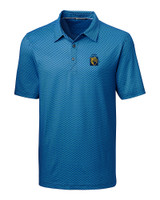 FIU Panthers College Vault Cutter & Buck Pike Mini Pennant Print Stretch Mens Polo LYN_MANN_HG 