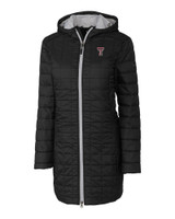 Texas Tech Red Raiders Cutter & Buck Rainier PrimaLoft®  Womens Eco Insulated Hooded Long Coat BL_MANN_HG 1