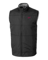 New Mexico State Aggies College Vault Cutter & Buck Stealth Hybrid Quilted Mens Big and Tall Windbreaker Vest BL_MANN_HG 