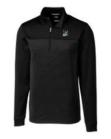 Portland State Vikings College Vault Cutter & Buck Traverse Stretch Eco Stripe Quarter Zip Mens Big and Tall Pullover BL_MANN_HG 