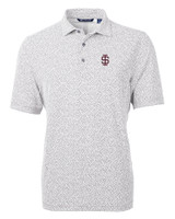 Southern Illinois Salukis College Vault Cutter & Buck Virtue Eco Pique Botanical Print Recycled Mens Polo POL_MANN_HG 