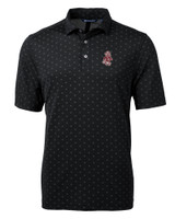 Washington State Cougars College Vault Cutter & Buck Virtue Eco Pique Tile Print Recycled Mens Polo BL_MANN_HG 1