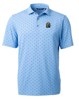 FIU Panthers College Vault Cutter & Buck Virtue Eco Pique Tile Print Recycled Mens Polo ALS_MANN_HG 