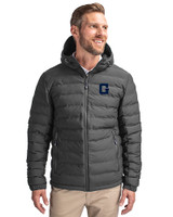 Georgetown Hoyas College Vault Cutter & Buck Mission Ridge Repreve® Eco Insulated Mens Puffer Jacket Elemental Grey Front