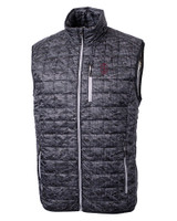 Southern Illinois Salukis College Vault Cutter & Buck Rainier PrimaLoft® Mens Eco Insulated Full Zip Printed Puffer Vest BL_MANN_HG 