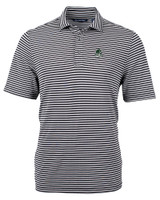 Portland State Vikings College Vault Cutter & Buck Virtue Eco Pique Stripe Recycled Mens Big and Tall Polo BL_MANN_HG 