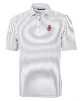 Washington State Cougars College Vault Cutter & Buck Virtue Eco Pique Stripe Recycled Mens Big and Tall Polo POL_MANN_HG 1