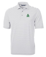 Marshall Thundering Herd College Vault Cutter & Buck Virtue Eco Pique Stripe Recycled Mens Big and Tall Polo POL_MANN_HG 1