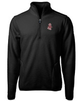 Washington State Cougars College Vault Cutter & Buck Cascade Eco Sherpa Fleece Mens Quarter Zip Jacket BL_MANN_HG 1