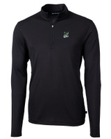 Portland State Vikings College Vault Cutter & Buck Virtue Eco Pique Recycled Quarter Zip Mens Big & Tall Pullover BL_MANN_HG 