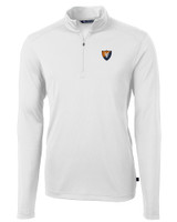 Illinois Fighting Illini College Vault Cutter & Buck Virtue Eco Pique Recycled Quarter Zip Mens Big & Tall Pullover WH_MANN_HG 1