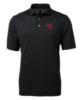 Western Kentucky Hilltoppers College Vault Cutter & Buck Virtue Eco Pique Tile Print Recycled Mens Big & Tall Polo BL_MANN_HG 