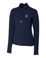 Minnesota Twins Stars & Stripes Cutter & Buck Traverse Stretch Quarter Zip Womens Pullover LYN_MANN_HG 1