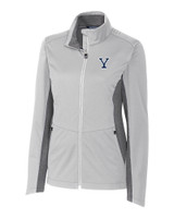 Yale Bulldogs Cutter & Buck Navigate Softshell Womens Full Zip Jacket POL_MANN_HG 1