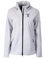 Yale Bulldogs Cutter & Buck Vapor Water Repellent Stretch Womens Full Zip Rain Jacket CNC_MANN_HG 1