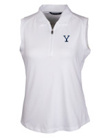 Yale Bulldogs Cutter & Buck Forge Stretch Womens Sleeveless Polo WH_MANN_HG 1