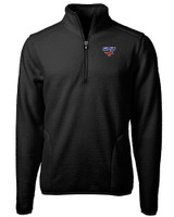 SMU Mustangs Cutter & Buck Cascade Eco Fleece Mens Quarter Zip Jacket BL_MANN_HG 