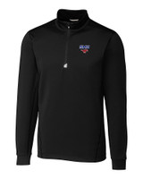 SMU Mustangs Cutter & Buck Traverse Stretch Eco Quarter Zip Mens Pullover BL_MANN_HG 