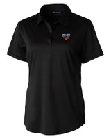 SMU Mustangs Cutter & Buck Prospect Eco Textured Stretch Recycled Womens Short Sleeve Polo BL_MANN_HG 
