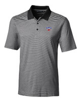 SMU Mustangs Cutter & Buck Forge Tonal Stripe Stretch Mens Big and Tall Polo BL_MANN_HG 
