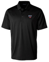 SMU Mustangs Cutter & Buck Prospect Eco Textured Stretch Recycled Mens Big & Tall Polo BL_MANN_HG 