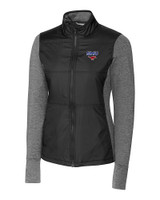 SMU Mustangs Cutter & Buck Stealth Hybrid Quilted Womens Full Zip Windbreaker Jacket BL_MANN_HG 