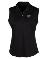 SMU Mustangs Cutter & Buck Forge Stretch Womens Sleeveless Polo BL_MANN_HG 