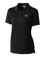 SMU Mustangs Cutter & Buck Advantage Eco Tri-Blend Pique Womens Polo BL_MANN_HG 