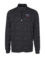 SMU Mustangs Cutter & Buck Traverse Stretch Eco Camo Print Quarter Zip Mens Pullover BL_MANN_HG 