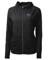 SMU Mustangs Cutter & Buck Adapt Eco Knit Hybrid Recycled Womens Full Zip Jacket BL_MANN_HG 1