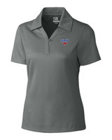 SMU Mustangs Cutter & Buck CB Drytec Genre Textured Solid Womens Polo EG_MANN_HG 1