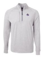 Tulsa Golden Hurricane Cutter & Buck Adapt Eco Knit Heather Mens Big & Tall Quarter Zip Pullover POH_MANN_HG 1