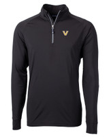 Vanderbilt Commodores Cutter & Buck Adapt Eco Knit Stretch Recycled Mens Big and Tall Quarter Zip Pullover BL_MANN_HG 1