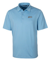 UCF Knights Citronaut Cutter & Buck Forge Pencil Stripe Stretch Mens Polo Atlas Light Blue Mannequin