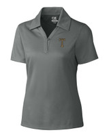 GA Tech Yellow Jackets College Vault Cutter & Buck CB Drytec Genre Textured Solid Womens Polo EG_MANN_HG 1