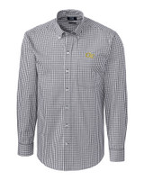 Georgia Tech Yellow Jackets Cutter & Buck Easy Care Stretch Gingham Mens Big and Tall Long Sleeve Dress Shirt CC_MANN_HG 1