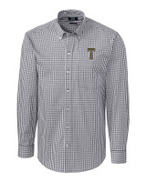 GA Tech Yellow Jackets College Vault Cutter & Buck Easy Care Stretch Gingham Mens Big and Tall Long Sleeve Dress Shirt CC_MANN_HG 1