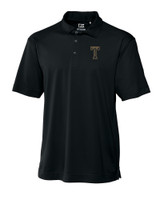 GA Tech Yellow Jackets College Vault Cutter & Buck CB Drytec Genre Textured Solid Mens Big and Tall Polo BL_MANN_HG 1