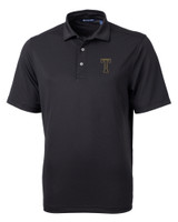 GA Tech Yellow Jackets College Vault Cutter & Buck Virtue Eco Pique Recycled Mens Big and Tall Polo BL_MANN_HG 1