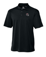 Tampa Bay Buccaneers NFL Helmet Cutter & Buck Genre Textured Solid Mens Polo Black Mannequin
