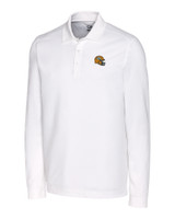 Green Bay Packers NFL Helmet Cutter & Buck Advantage Tri-Blend Pique Mens Big and Tall Long Sleeve Polo WH_MANN_HG 1