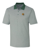 Green Bay Packers NFL Helmet Cutter & Buck Forge Tonal Stripe Stretch Mens Polo HT_MANN_HG 1