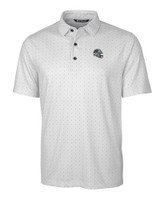 Carolina Panthers NFL Helmet Cutter & Buck Pike Double Dot Print Stretch Mens Big and Tall Polo CC_MANN_HG 1