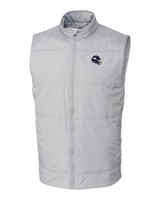 Minnesota Vikings NFL Helmet Cutter & Buck Stealth Hybrid Quilted Mens Windbreaker Vest POL_MANN_HG 1