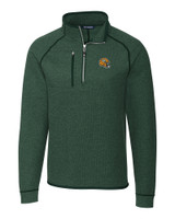 Green Bay Packers NFL Helmet Cutter & Buck Mainsail Sweater-Knit Mens Half Zip Pullover Jacket HH_MANN_HG 1