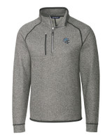 Detroit Lions NFL Helmet Cutter & Buck Mainsail Sweater-Knit Mens Half Zip Pullover Jacket POH_MANN_HG 1