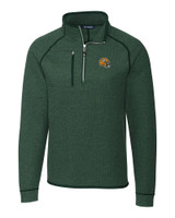 Green Bay Packers NFL Helmet Cutter & Buck Mainsail Sweater-Knit Mens Big and Tall Half Zip Pullover Jacket HH_MANN_HG 1