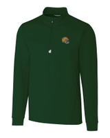 Green Bay Packers NFL Helmet Cutter & Buck Traverse Stretch Quarter Zip Mens Pullover HT_MANN_HG 1